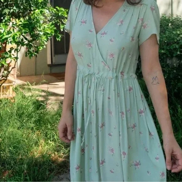 Christy Dawn The Dawn Midi Dress Pear Spray Large Cottagecore Feminine Boho - Picture 3 of 14